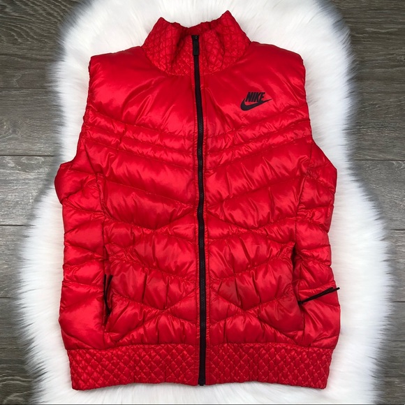 red nike vest